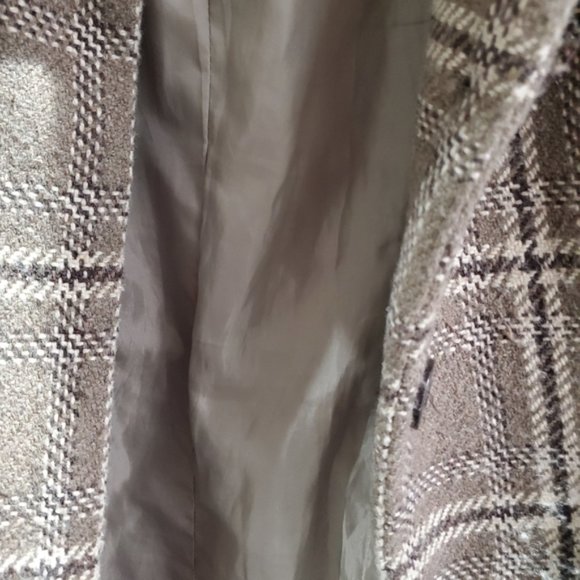 COSTA BLANCA-Canada- Plaid Peacoat- Size 4 (Wool Blend) - Picture 8 of 11